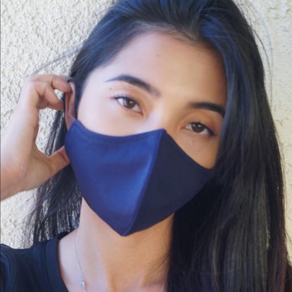 Handmade Navy Blue Face Mask